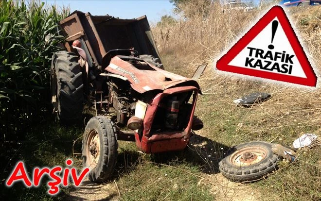 Burhaniye´de traktör kazası: 1 ölü