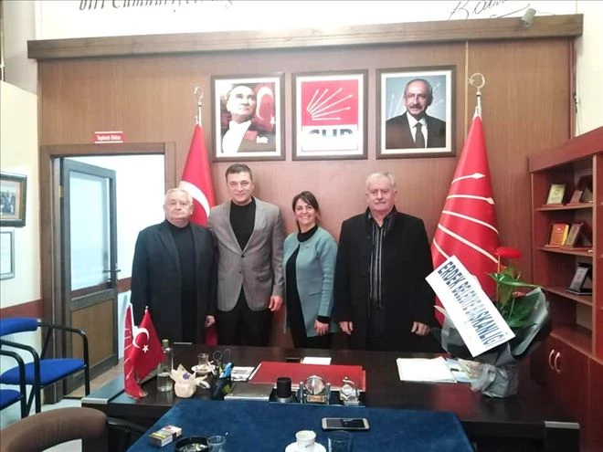 CHP İlçe yeni Başkanı Hale Tar Tuna´ya  kutlama ziyaretleri