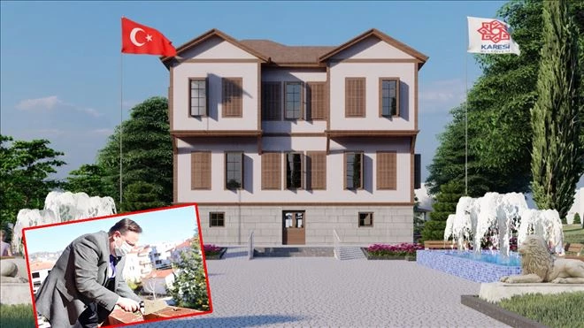 Atatürk Evi inşası hızla devam ediyor 