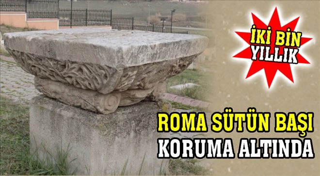 Roma Mermer sütün başı koruma altında