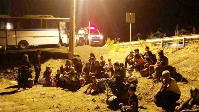 Edremit´te 38 kaçak göçmen yakalandı