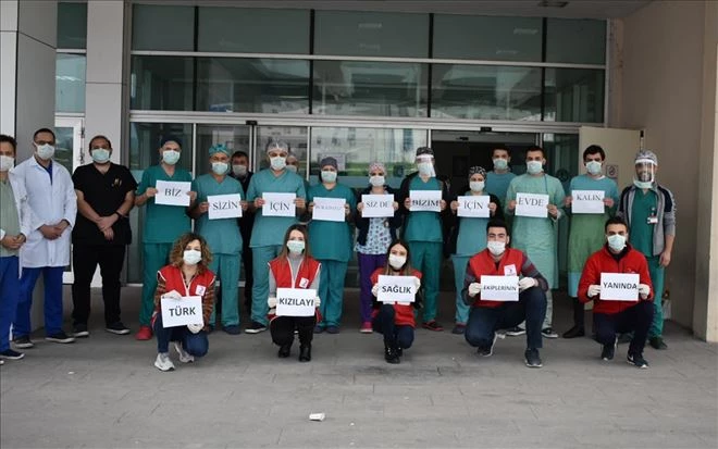 Türk Kızılay´ından sağlık çalışanlarına destek ziyareti