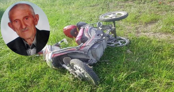 Elektrikli motosiklet yaşlı adamı ölüme götürdü