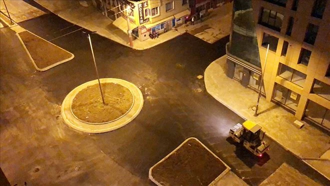 Atatürk Caddesi kavşak düzenlemesi tamamlandı