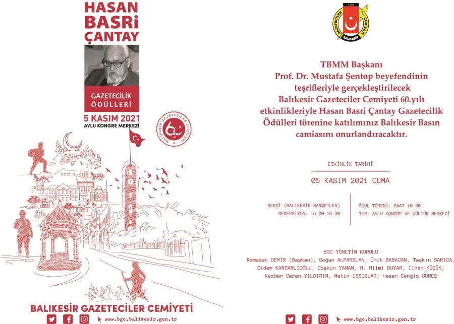 Hasan Basri Çantay Gazetecilik Ödülleri sahiplerini buluyor 