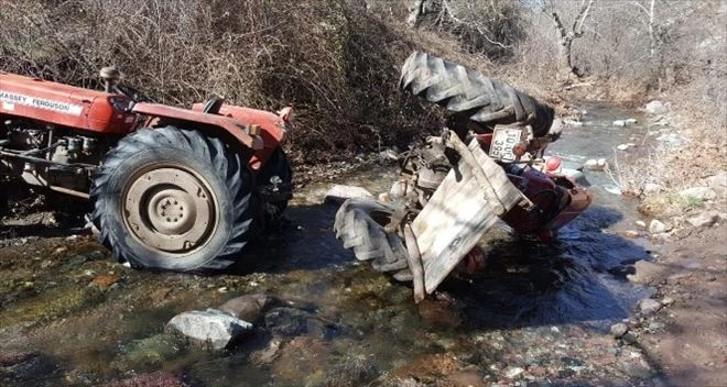 Bigadiç´te traktör kazası: 1 ölü 