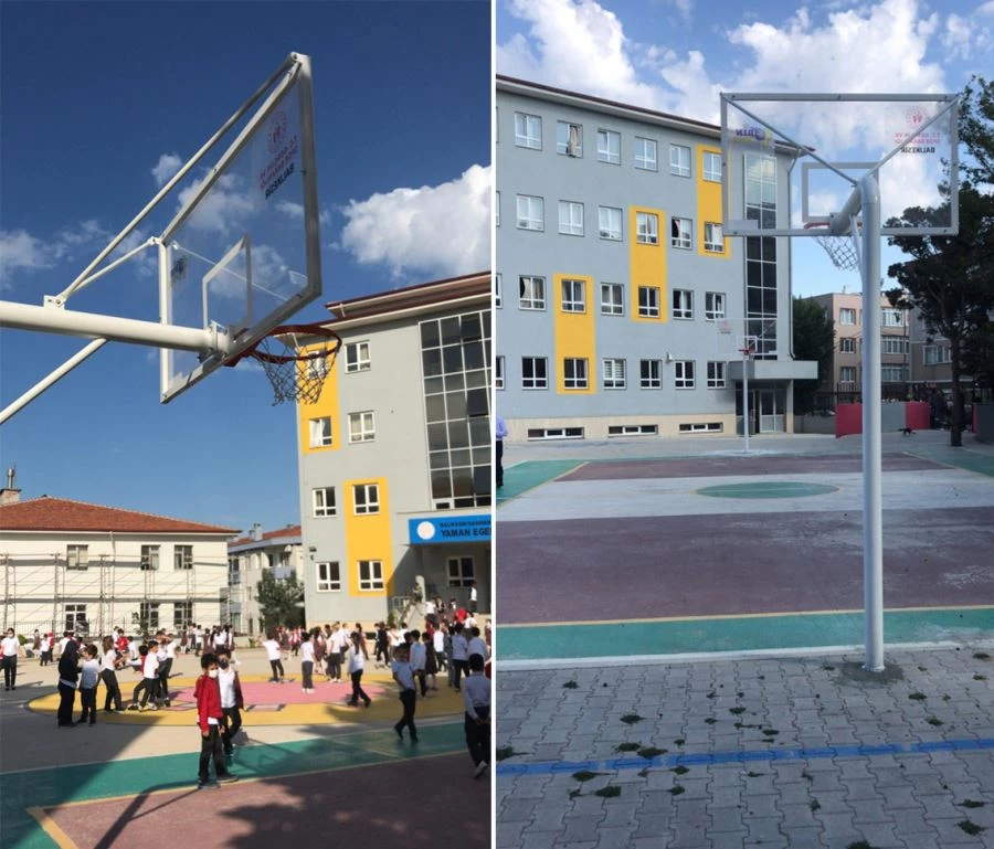 Bandırma’da 11 okula 17 basketbol potası 