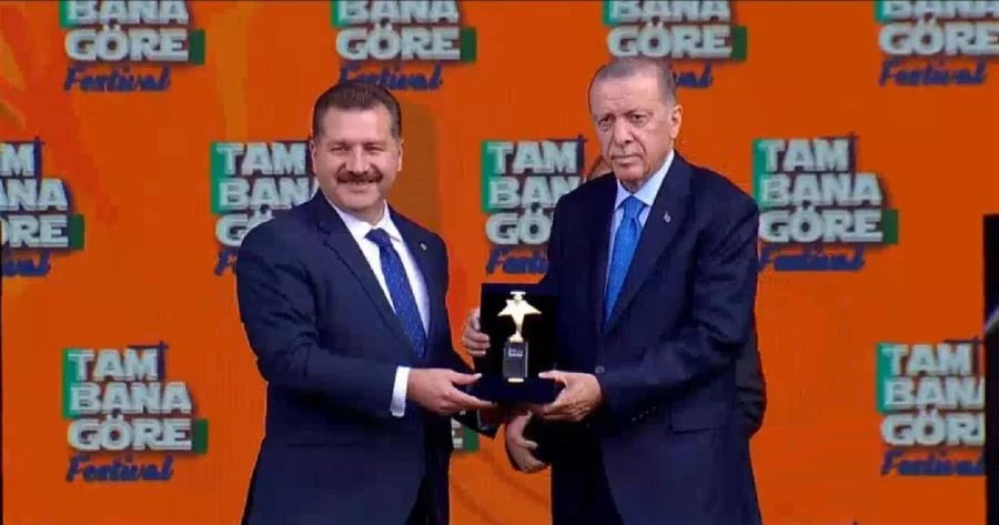 Gençlerin Başkanı Yücel Yılmaz’a  Erdoğan’dan bir ödül daha