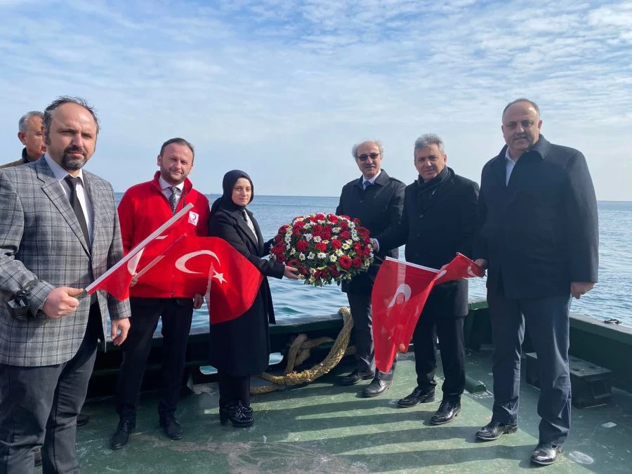 Marmara’da “Kurtuluş Gemisi” için anma etkinliği düzenlendi 