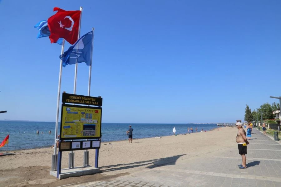 Akçay Yeni Mahalle Plajı’na Mavi Bayrak 