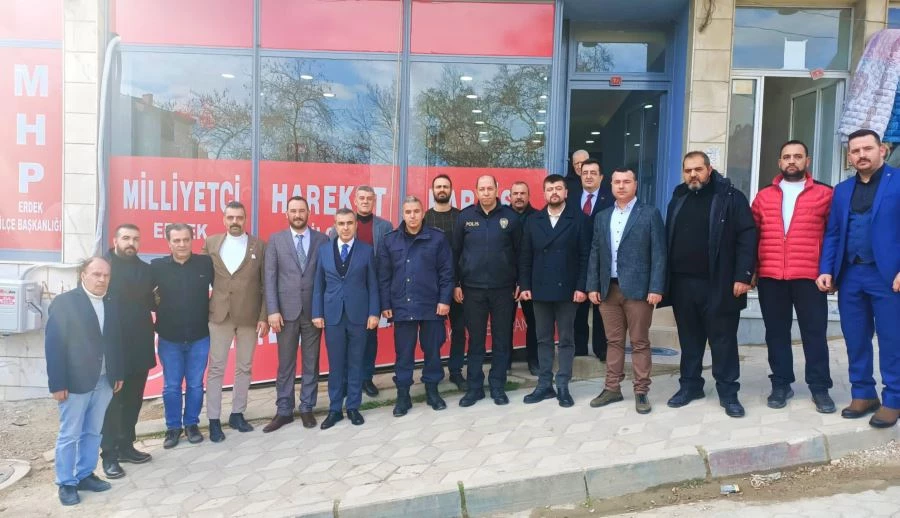 Kaymakam Atasoy’dan MHP İlçe Teşkilatı’na iade-i ziyaret 