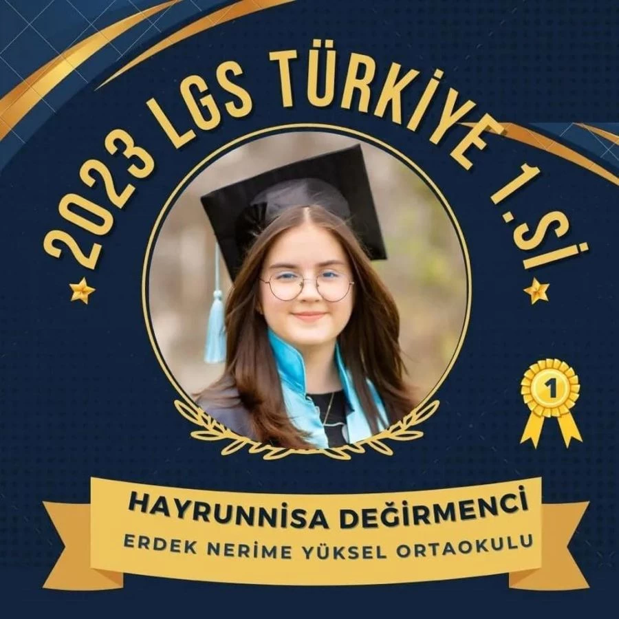 Erdekli öğrenci Türkiye birincisi