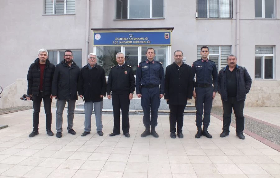 İl jandarma Komutanı Bandırma’da gazetecilerle buluştu