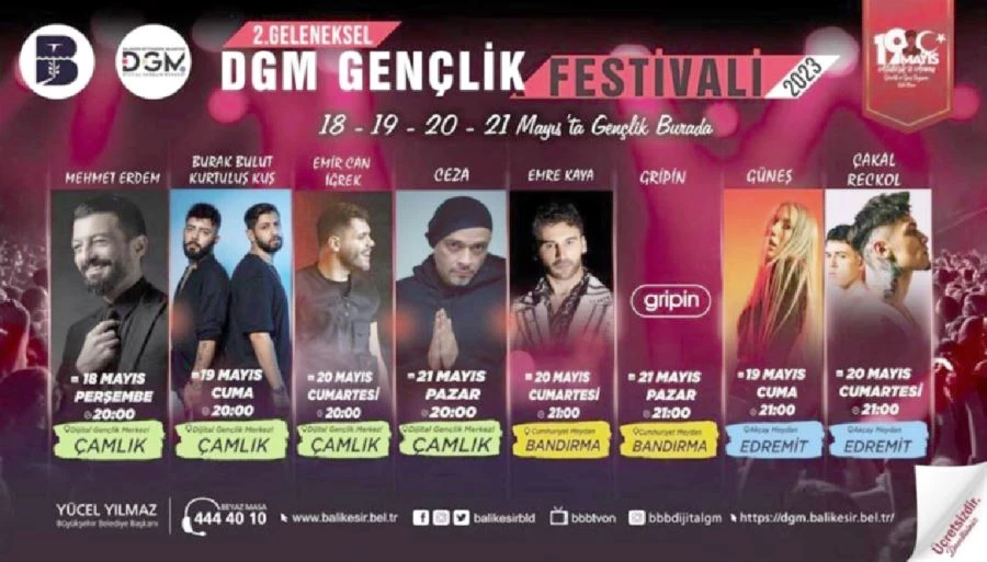 Büyükşehir’den, 19 Mayıs’a özel Gençlik Festivali