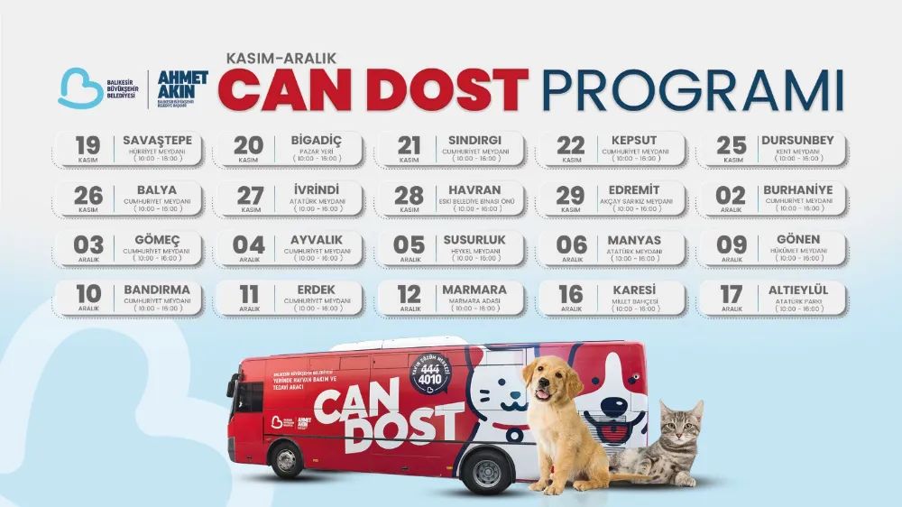 “Can Dost” sokak hayvanları için yola çıkıyor