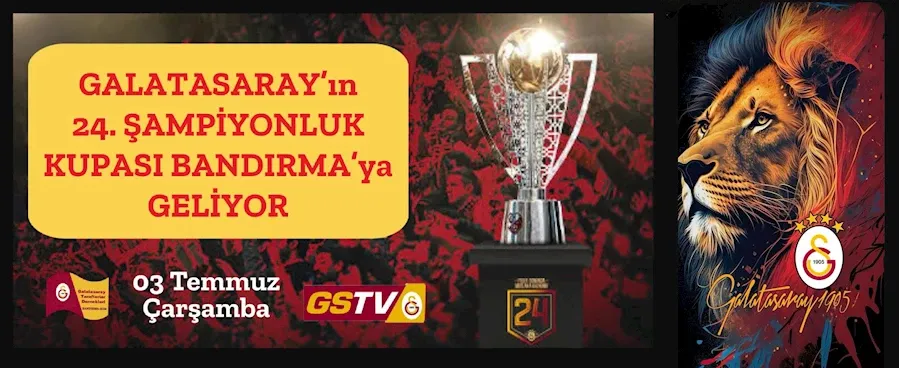 Galatasaray’dan şampiyonluk gecesi