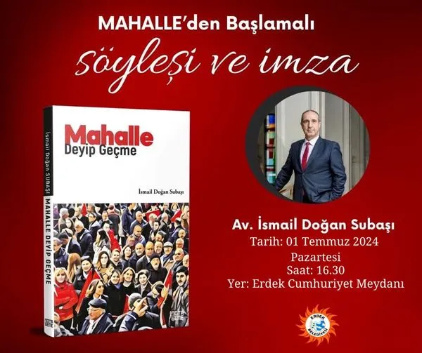 Erdek’te kitap imza günü ve söyleşi