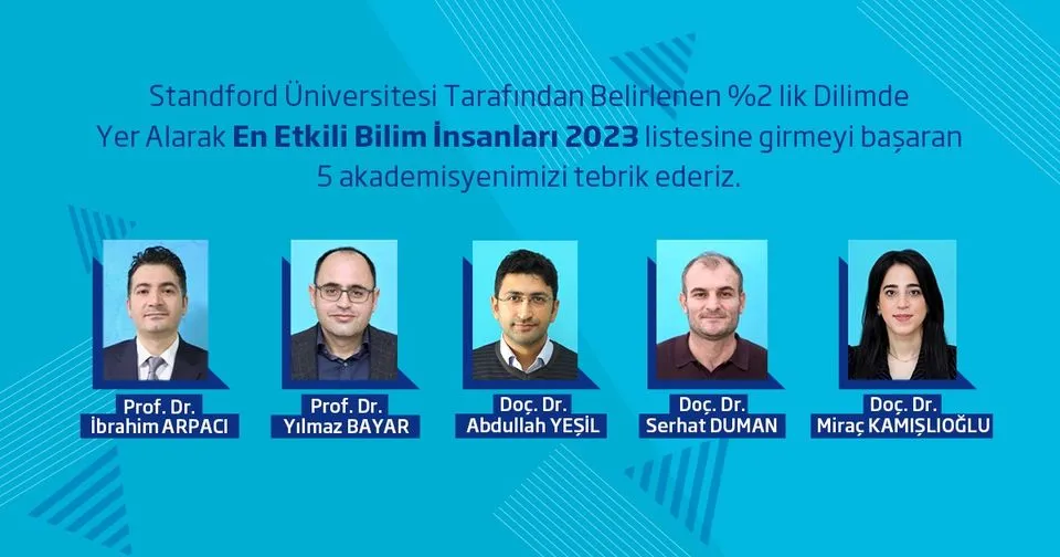 BANÜ’lü 5 akademisyenin başarısı