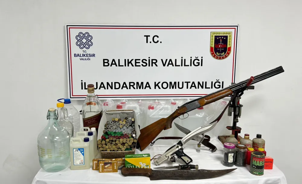 Erdek’te Jandarmadan Kaçak Alkol Operasyonu