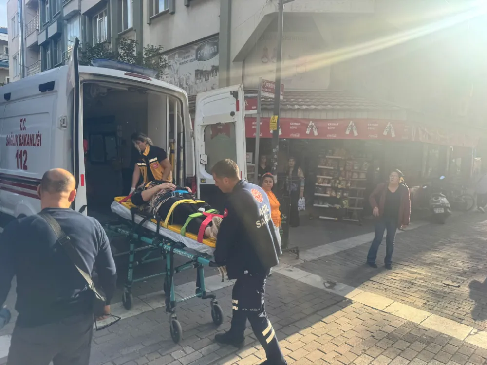 Elektrikli bisikletten düşen kadın yaralandı