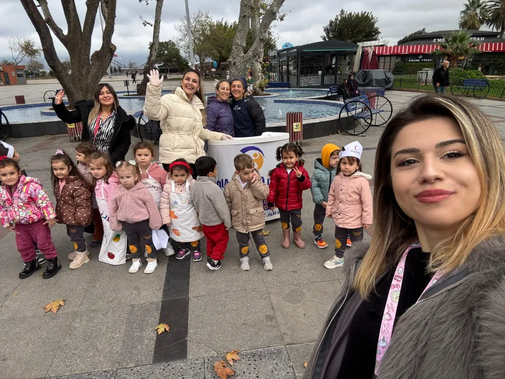 Anaokulu öğrencilerinden “Kızılay Haftası” etkinliği