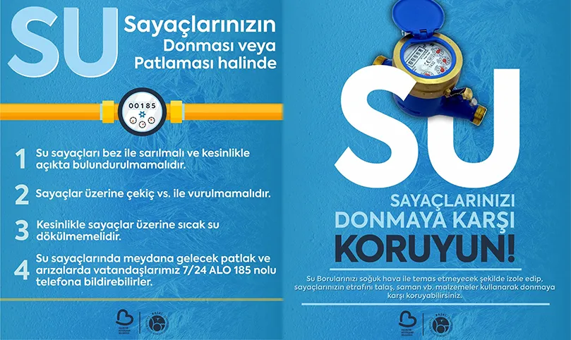 BASKİ’DEN SAYAÇLARA “DON” UYARISI