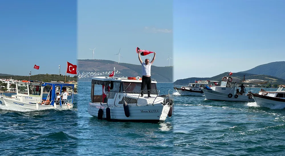 Erdek’te 19 Mayıs Rüzgârı: Deniz Üzerinde Muhteşem Kutlama
