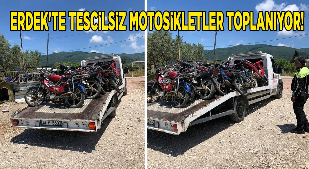 Polisten tescilsiz motosiklet sürücülerine yönelik denetim