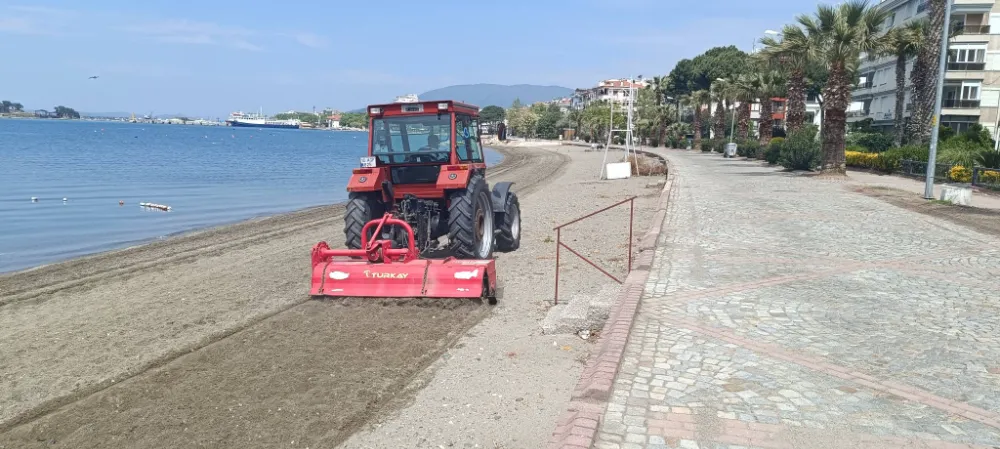 Erdek sahilleri yaz  sezonuna hazırlanıyor 