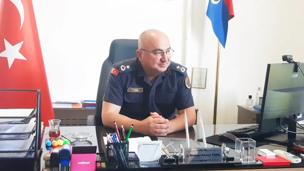 Gazetecilerden Binbaşı Tunç’a ziyaret