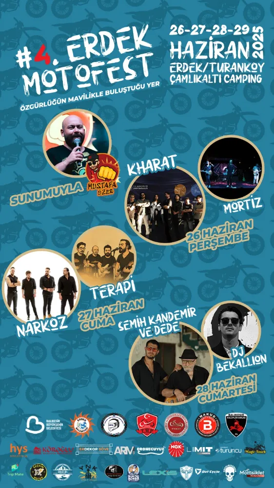 Erdek’te Motor Tutkunlarını Buluşturan Festival: 4. Erdek Motofest Başlıyor!
