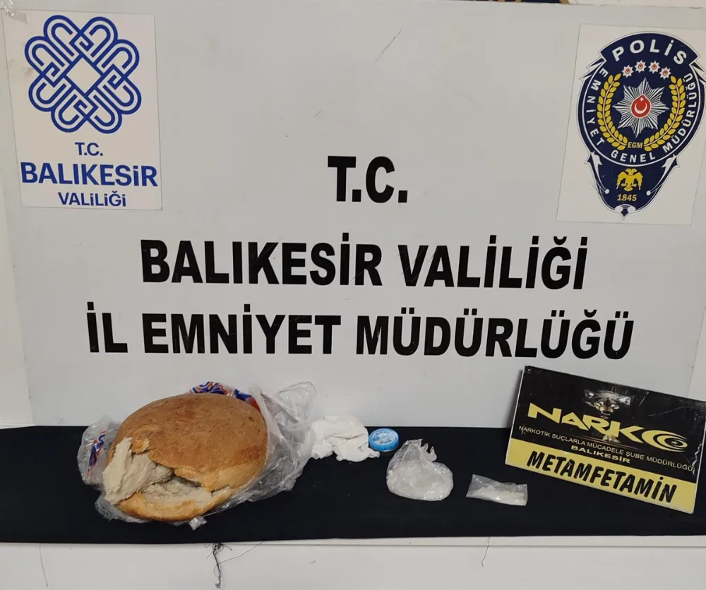Balıkesir’de ekmeğe zulalanmış uyuşturucu operasyonu: 3 kişi tutuklandı