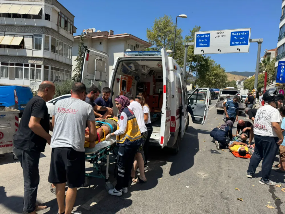 Erdek’te motosiklet kazası: 2 kişi yaralandı