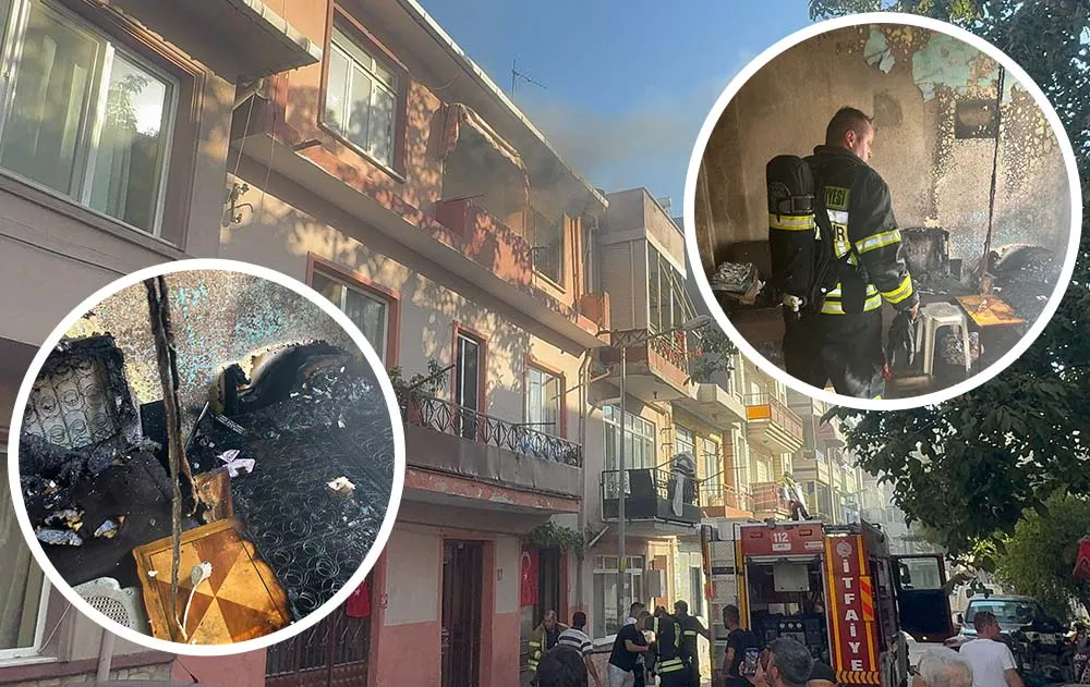 Erdek’te ev yangını paniğe neden oldu