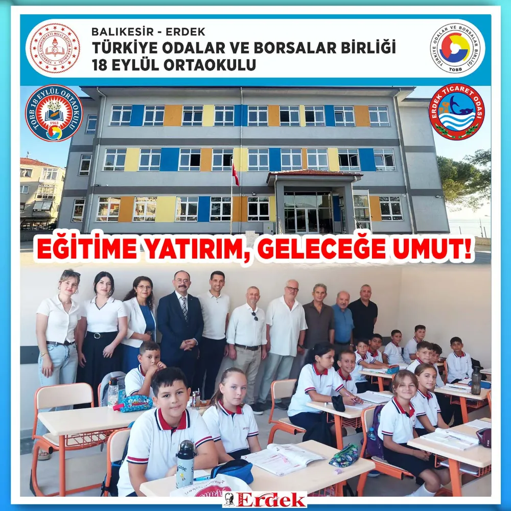 TOBB’un eğitime katkısı Erdek’te hayat buldu