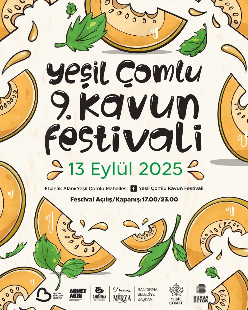 Yeşil Çomlu Kavun Festivali 13 Eylül’de
